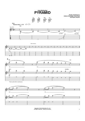 Pyramid Drum Tab by Wolfmother .